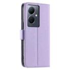 For vivo Y78 5G Global / V29 Lite  Ring Buckle Rhombic Leather Phone Case(Purple) - 3