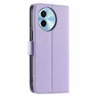 For vivo Y38 / T3x 5G Ring Buckle Rhombic Leather Phone Case(Purple) - 3