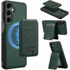 For Samsung Galaxy S24+ 5G LC.IMEEKE L3 Series Detachable RFID Card Bag Magsafe Phone Case(Green) - 1