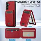 For Samsung Galaxy S24 5G LC.IMEEKE L3 Series Detachable RFID Card Bag Magsafe Phone Case(Red) - 3