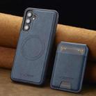 For Samsung Galaxy S24 FE 5G LC.IMEEKE L3 Series Detachable RFID Card Bag Magsafe Phone Case(Blue) - 2