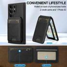 For Samsung Galaxy S23 Ultra 5G LC.IMEEKE L3 Series Detachable RFID Card Bag Magsafe Phone Case(Black) - 3