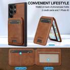 For Samsung Galaxy S23 Ultra 5G LC.IMEEKE L3 Series Detachable RFID Card Bag Magsafe Phone Case(Brown) - 3