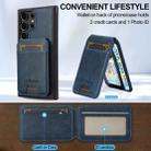 For Samsung Galaxy S23 Ultra 5G LC.IMEEKE L3 Series Detachable RFID Card Bag Magsafe Phone Case(Blue) - 3