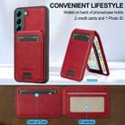 For Samsung Galaxy S21 5G LC.IMEEKE L3 Series Detachable RFID Card Bag Magsafe Phone Case(Red) - 3