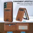 For Samsung Galaxy S21+ 5G LC.IMEEKE L3 Series Detachable RFID Card Bag Magsafe Phone Case(Brown) - 3