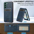 For Samsung Galaxy S21+ 5G LC.IMEEKE L3 Series Detachable RFID Card Bag Magsafe Phone Case(Blue) - 3