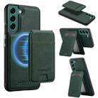 For Samsung Galaxy S21+ 5G LC.IMEEKE L3 Series Detachable RFID Card Bag Magsafe Phone Case(Green) - 1