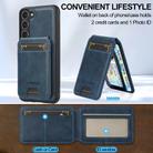 For Samsung Galaxy S25 5G LC.IMEEKE L3 Series Detachable RFID Card Bag Magsafe Phone Case(Blue) - 3