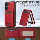 For Samsung Galaxy S25 5G LC.IMEEKE L3 Series Detachable RFID Card Bag Magsafe Phone Case(Red) - 3