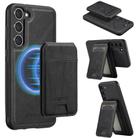 For Samsung Galaxy S25+ 5G LC.IMEEKE L3 Series Detachable RFID Card Bag Magsafe Phone Case(Black) - 1