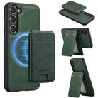 For Samsung Galaxy S25+ 5G LC.IMEEKE L3 Series Detachable RFID Card Bag Magsafe Phone Case(Green) - 1