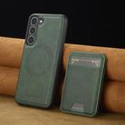 For Samsung Galaxy S25+ 5G LC.IMEEKE L3 Series Detachable RFID Card Bag Magsafe Phone Case(Green) - 2
