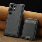 For Samsung Galaxy S25 Ultra 5G LC.IMEEKE L3 Series Detachable RFID Card Bag Magsafe Phone Case(Black) - 2