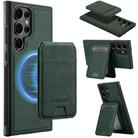 For Samsung Galaxy S25 Ultra 5G LC.IMEEKE L3 Series Detachable RFID Card Bag Magsafe Phone Case(Green) - 1