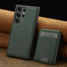 For Samsung Galaxy S25 Ultra 5G LC.IMEEKE L3 Series Detachable RFID Card Bag Magsafe Phone Case(Green) - 2