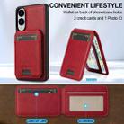For Samsung Galaxy S25 Edge 5G LC.IMEEKE L3 Series Detachable RFID Card Bag Magsafe Phone Case(Red) - 3