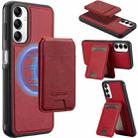 For Samsung Galaxy A54 5G LC.IMEEKE L3 Series Detachable RFID Card Bag Magsafe Phone Case(Red) - 1