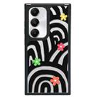 For Samsung Galaxy S24+ 5G Creative Art Pattern Full Coverage Phone Case(Rainbow Flower B) - 1
