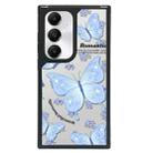 For Samsung Galaxy S24 5G Creative Art Pattern Full Coverage Phone Case(Blue Butterfly) - 1