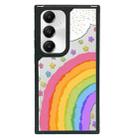 For Samsung Galaxy S24 5G Creative Art Pattern Full Coverage Phone Case(Rainbow Flower A) - 1