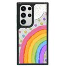 For Samsung Galaxy S23 Ultra 5G Creative Art Pattern Full Coverage Phone Case(Rainbow Flower A) - 1