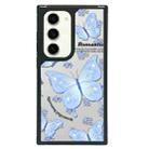 For Samsung Galaxy S23+ 5G Creative Art Pattern Full Coverage Phone Case(Blue Butterfly) - 1