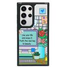 For Samsung Galaxy S22 Ultra 5G Creative Art Pattern Full Coverage Phone Case(Enjoy Life B) - 1