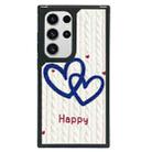 For Samsung Galaxy S24 Ultra 5G Creative Art Pattern Full Coverage Phone Case(Knitted Heart) - 1