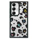 For Samsung Galaxy S24+ 5G Creative Art Pattern Full Coverage Phone Case(Black Pink Leopard A) - 1