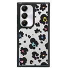 For Samsung Galaxy S23 FE 5G Creative Art Pattern Full Coverage Phone Case(Black Pink Leopard A) - 1