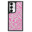 For Samsung Galaxy S23 FE 5G Creative Art Pattern Full Coverage Phone Case(Black Pink Leopard C) - 1