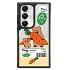 For Samsung Galaxy S23 FE 5G Creative Art Pattern Full Coverage Phone Case(Carrot Bear) - 1