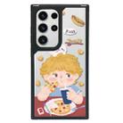 For Samsung Galaxy S23 Ultra 5G Creative Art Pattern Full Coverage Phone Case(Food Couple B) - 1
