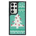 For Samsung Galaxy S23 Ultra 5G Creative Art Pattern Full Coverage Phone Case(Knitted Christmas Tree) - 1