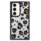 For Samsung Galaxy S23+ 5G Creative Art Pattern Full Coverage Phone Case(Black Pink Leopard A) - 1