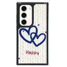 For Samsung Galaxy S23+ 5G Creative Art Pattern Full Coverage Phone Case(Knitted Heart) - 1