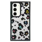 For Samsung Galaxy S23 5G Creative Art Pattern Full Coverage Phone Case(Black Pink Leopard A) - 1