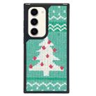 For Samsung Galaxy S23 5G Creative Art Pattern Full Coverage Phone Case(Knitted Christmas Tree) - 1