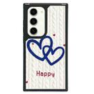 For Samsung Galaxy S23 5G Creative Art Pattern Full Coverage Phone Case(Knitted Heart) - 1