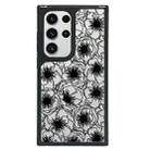 For Samsung Galaxy S22 Ultra 5G Creative Art Pattern Full Coverage Phone Case(Tulip Camellia A) - 1