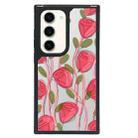 For Samsung Galaxy S22+ 5G Creative Art Pattern Full Coverage Phone Case(Tulip Camellia C) - 1