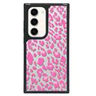 For Samsung Galaxy S22 5G Creative Art Pattern Full Coverage Phone Case(Black Pink Leopard C) - 1