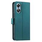 For OPPO A98 / F23 5G India Ring Buckle Rhombic Leather Phone Case(Green) - 3