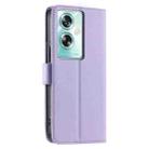 For OPPO A79 5G Global Ring Buckle Rhombic Leather Phone Case(Purple) - 3