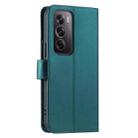 For OPPO Reno12 Pro 5G Global Ring Buckle Rhombic Leather Phone Case(Green) - 3