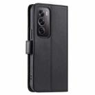 For OPPO Reno12 Pro 5G Global Ring Buckle Rhombic Leather Phone Case(Black) - 3