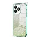 For Huawei Hi Enjoy 80s Gradient Glitter Powder Electroplated Phone Case(Green) - 1
