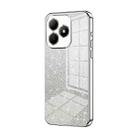 For Huawei Hi Enjoy 80s Gradient Glitter Powder Electroplated Phone Case(Silver) - 1