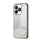 For Huawei Hi Enjoy 80s Gradient Glitter Powder Electroplated Phone Case(Black) - 1